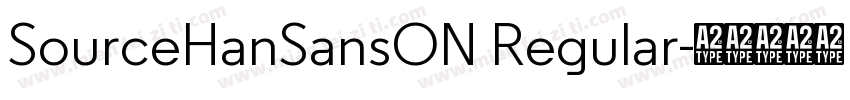 SourceHanSansON Regular字体转换